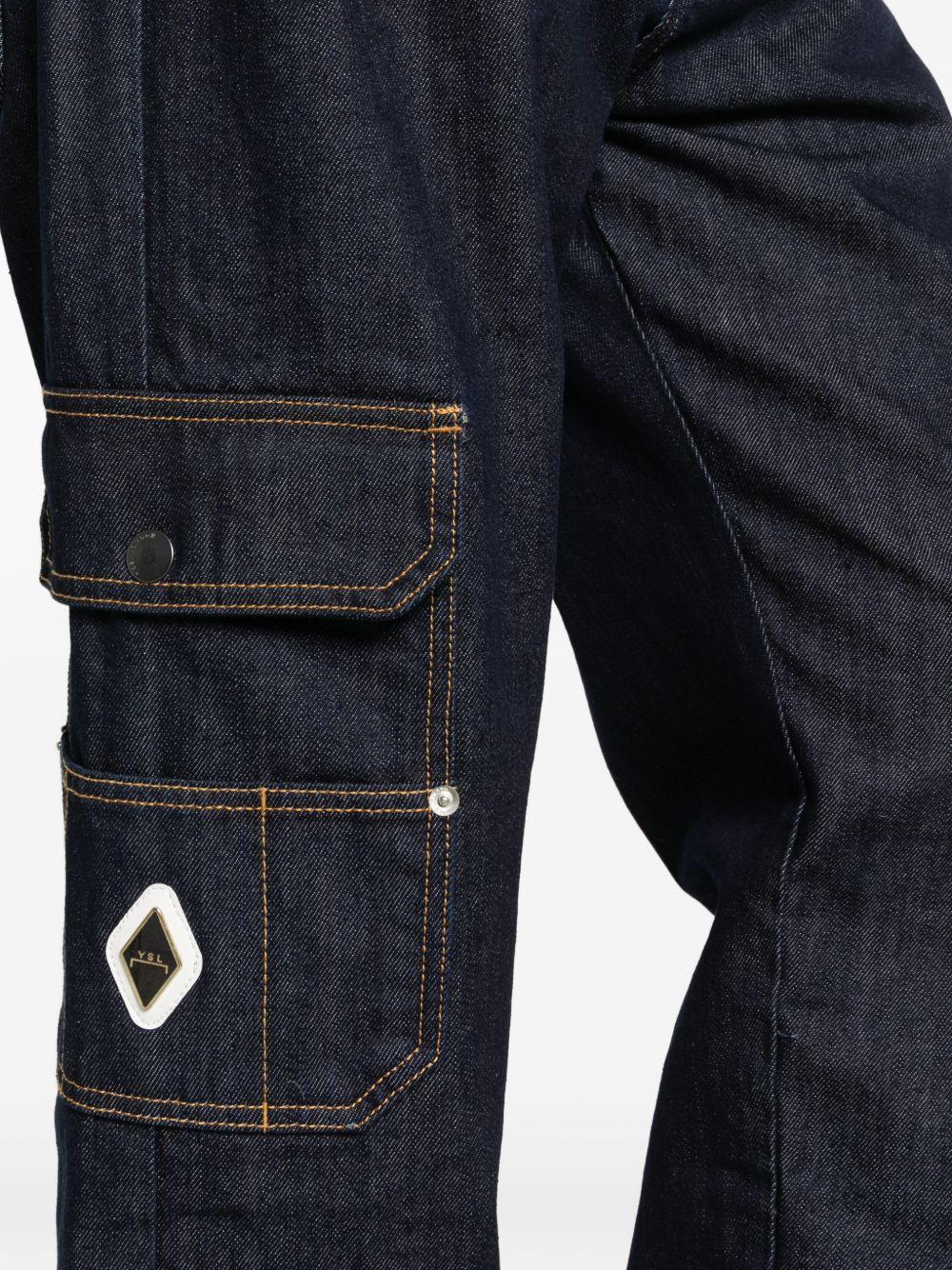 Jeans cargo dritti in cotone XJ3228 DENIM YES LONDON