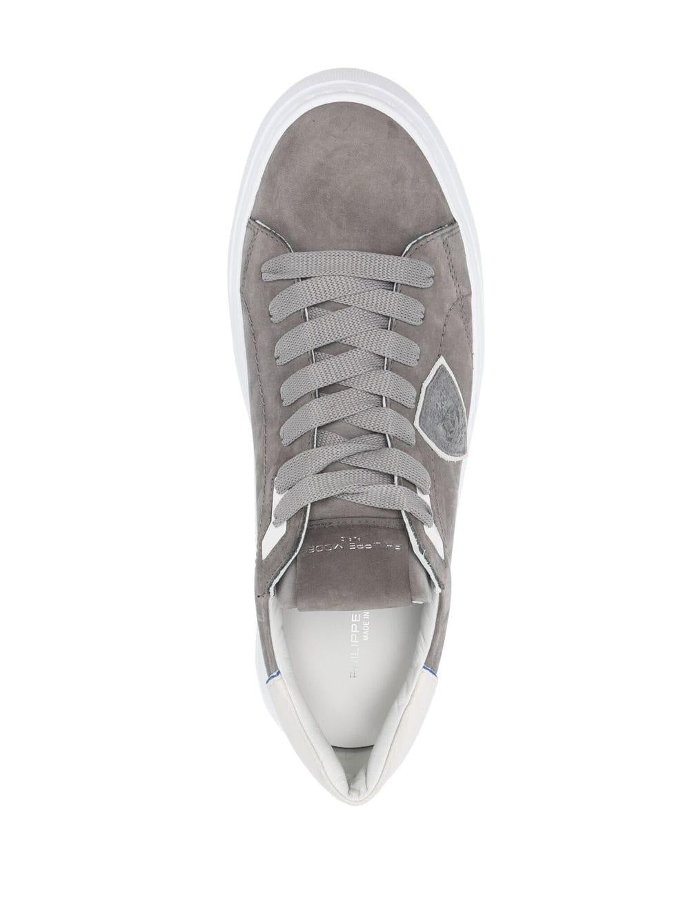 Sneakers temple suede grigio antracite uomo