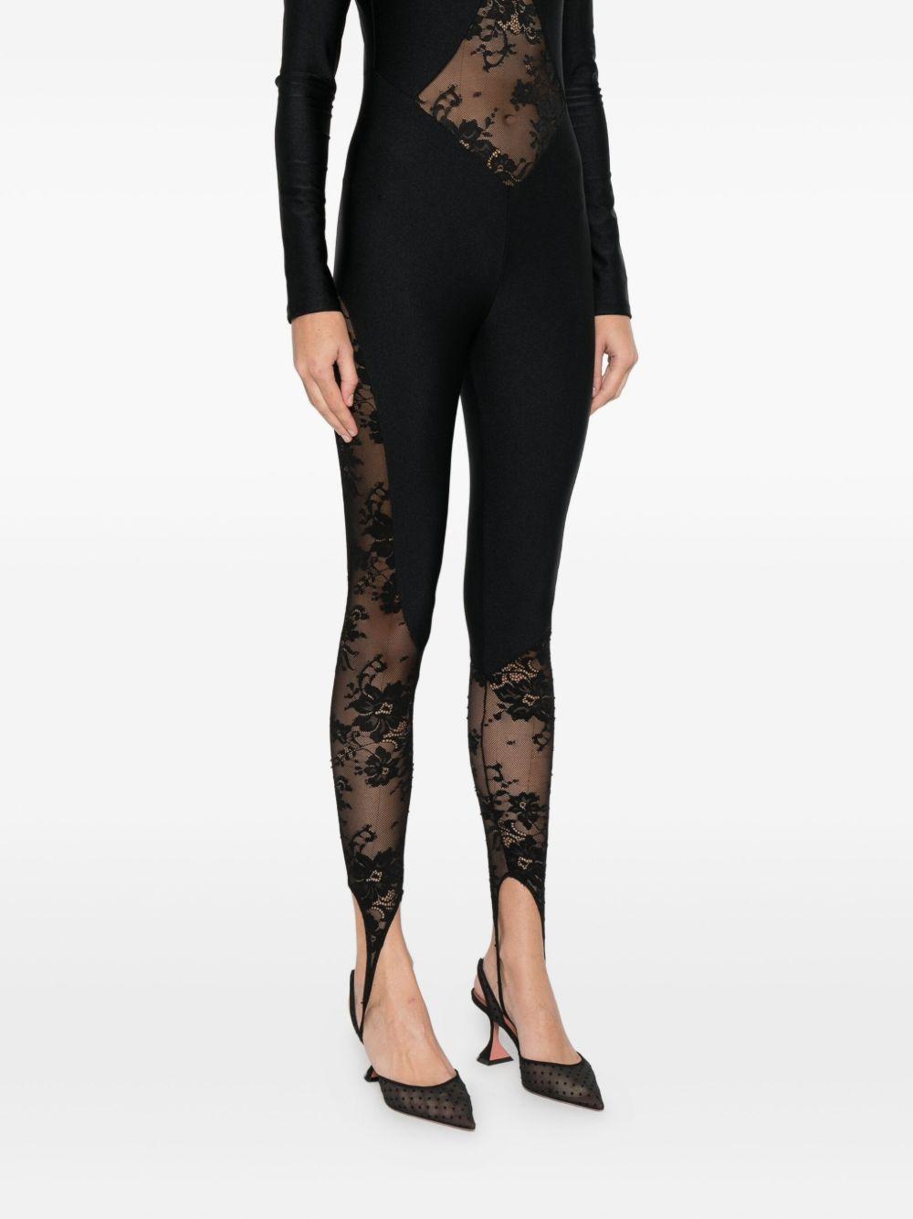 Tuta con Inserti in Pizzo e Chiusura con Zip WRL88 0407 MARGHERITA MAZZEI