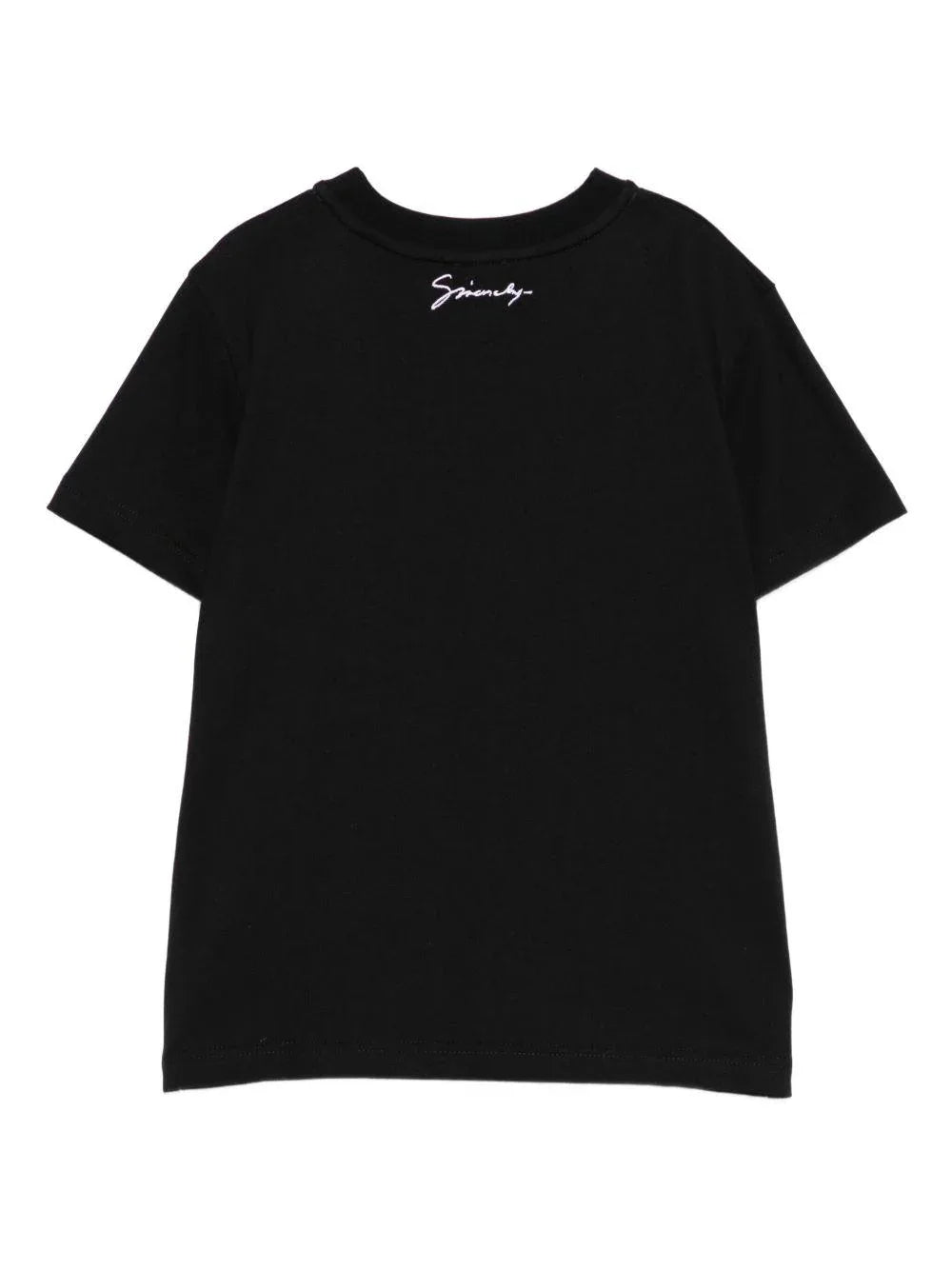 T-shirt in Cotone con Applicazione e Logo Ricamato - Preludio Moda