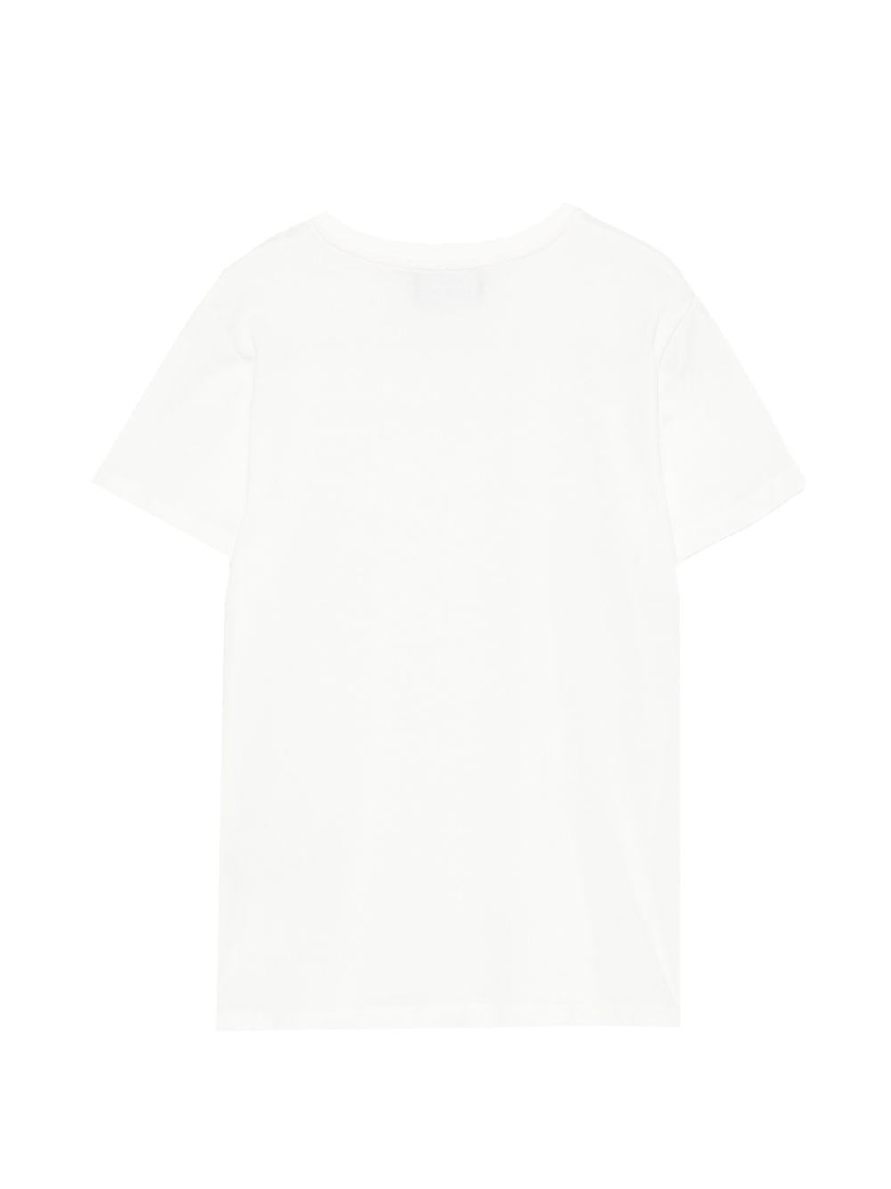T-shirt in cotone girocollo RBP26005TS OFFWHITE JOHN RICHMOND KIDS