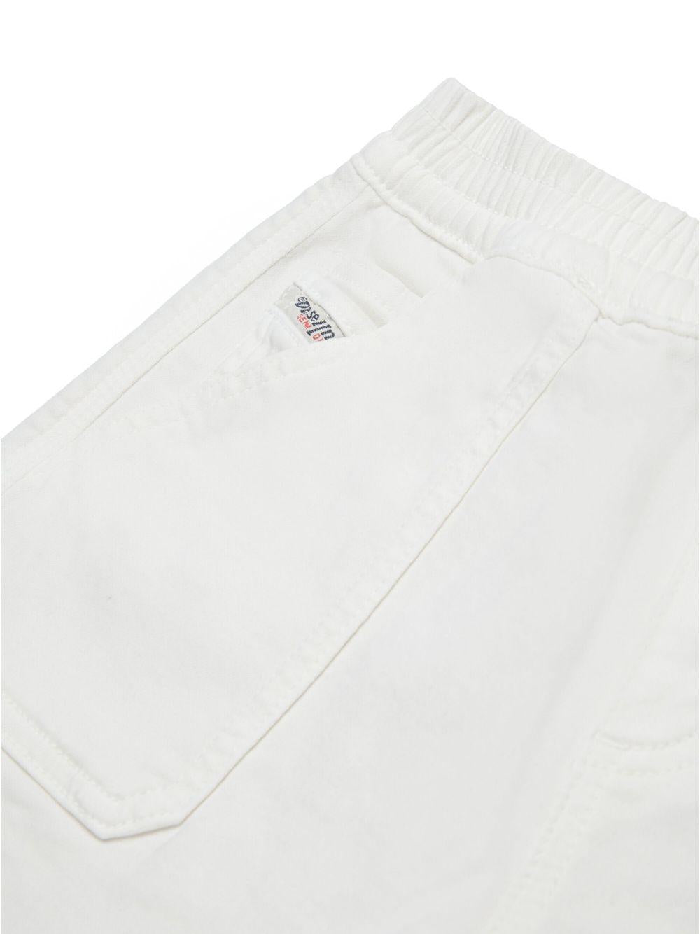 Short bianco mini logo laterale