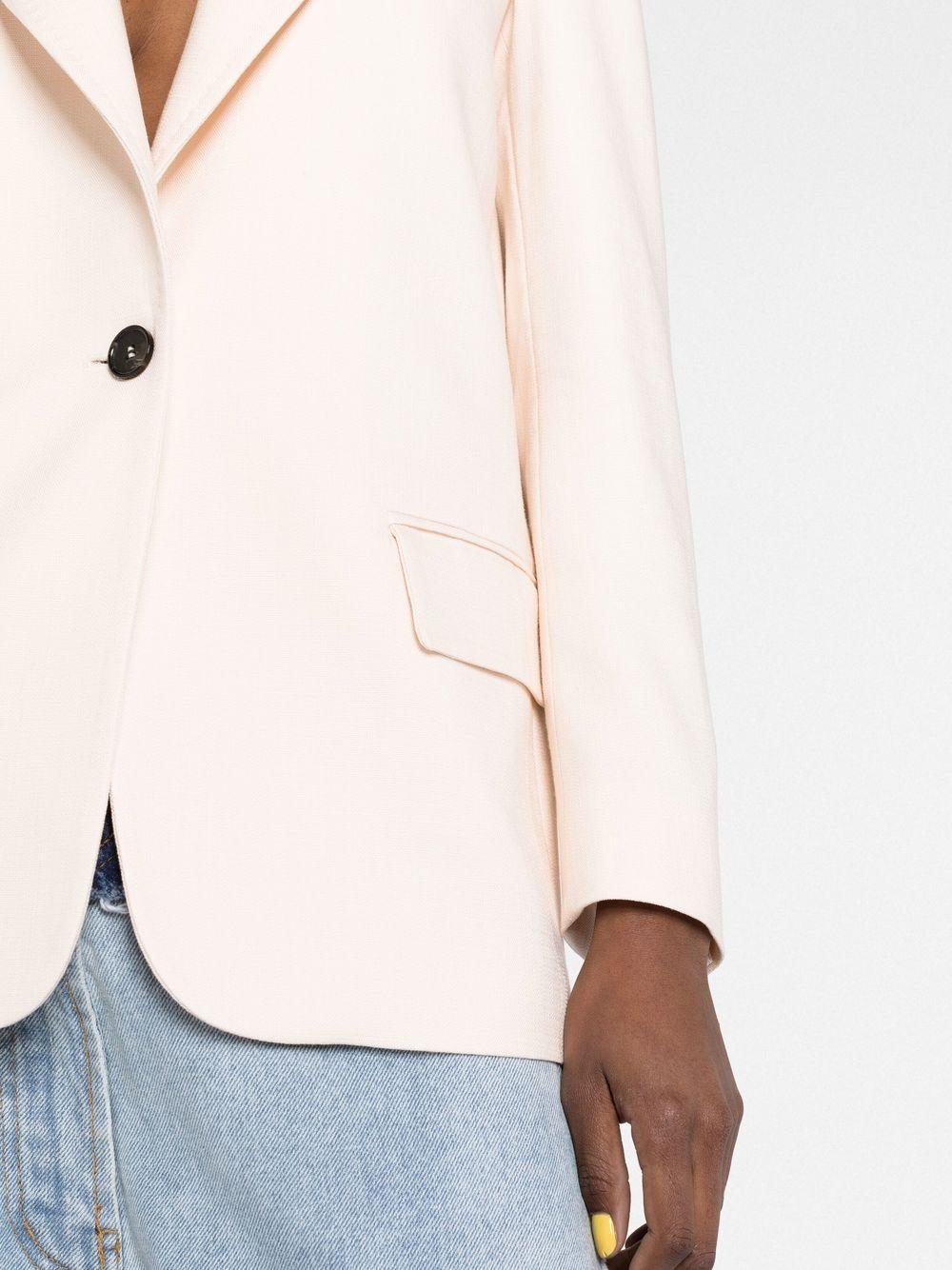 Giacca panna monopetto 3441MDG32 237101 NUDE MSGM