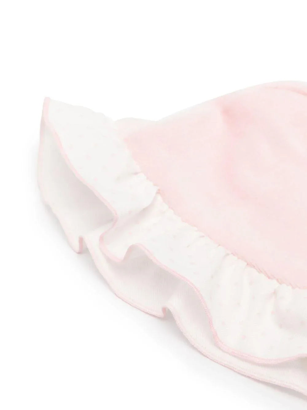 Cappello Neonata Rosa orli pois - Preludio Moda