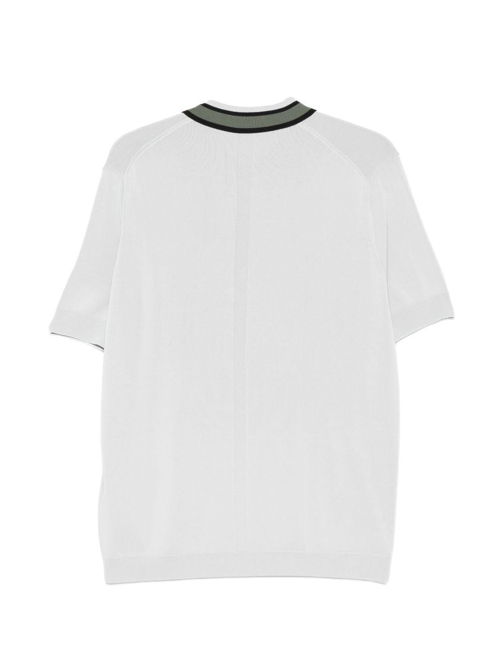 Polo in viscosa riciclata con motivo zigzag LM26005 N049 LOW BRAND