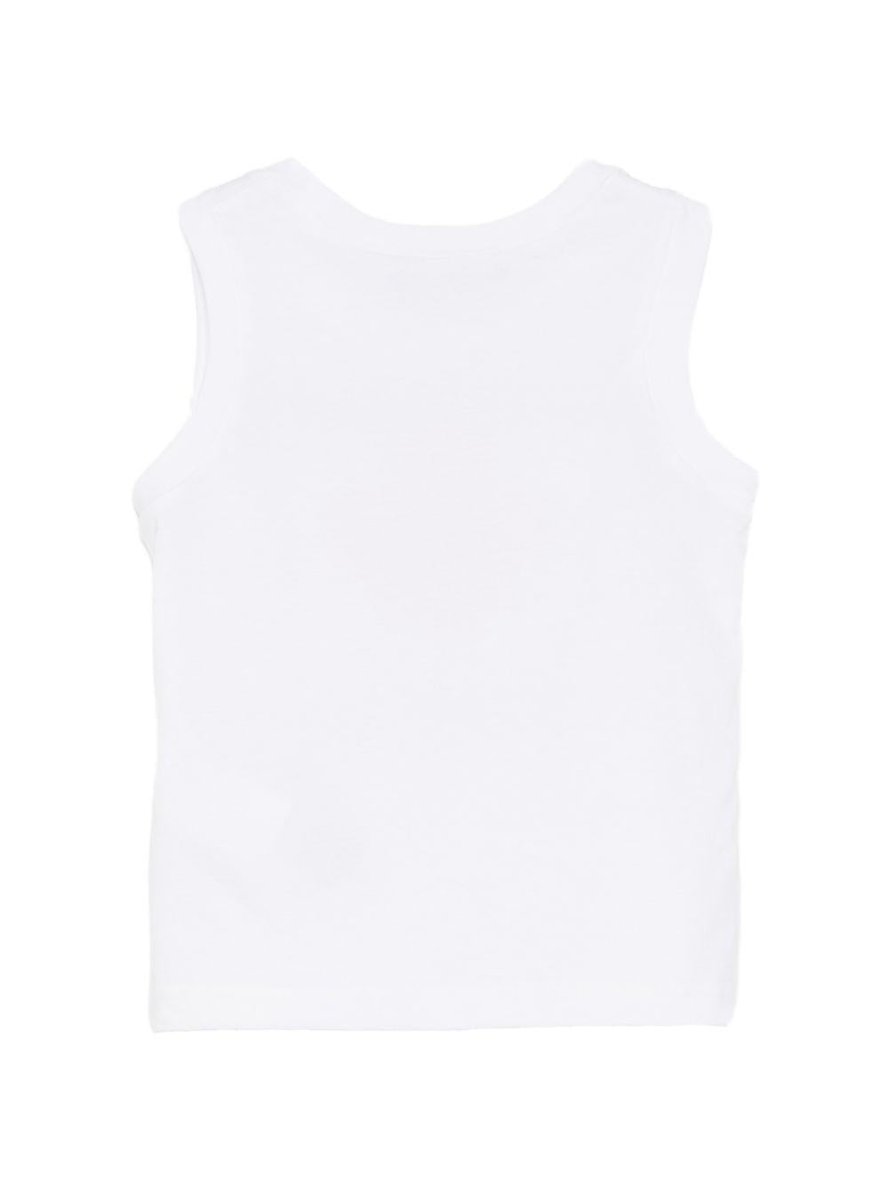 Canotta in cotone con stampa DQ3314D00XM DQ100 DSQUARED KIDS