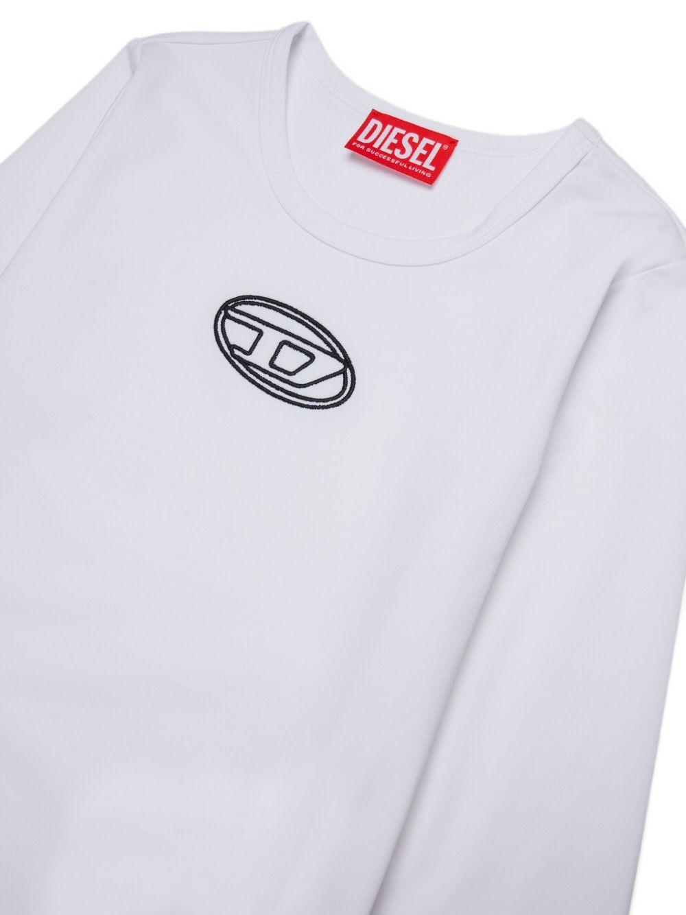 Body a Maniche Lunghe con Logo Ricamato J024330AFAA K100 DIESEL KIDS