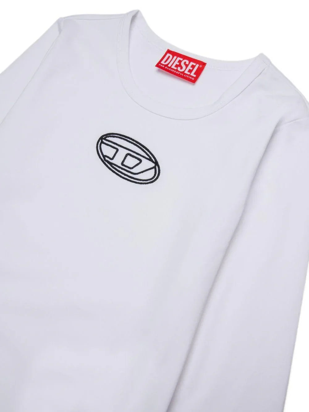 Body a Maniche Lunghe con Logo Ricamato - Preludio Moda