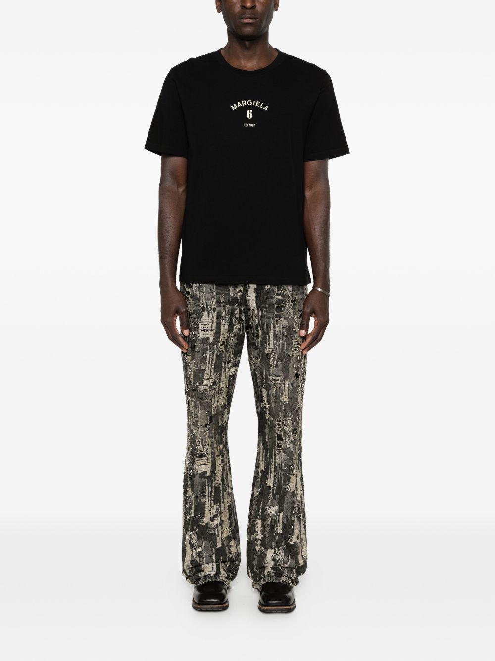 T-shirt in cotone con logo SH2GC0038M20048 900 MM6 MAISON MARGIELA