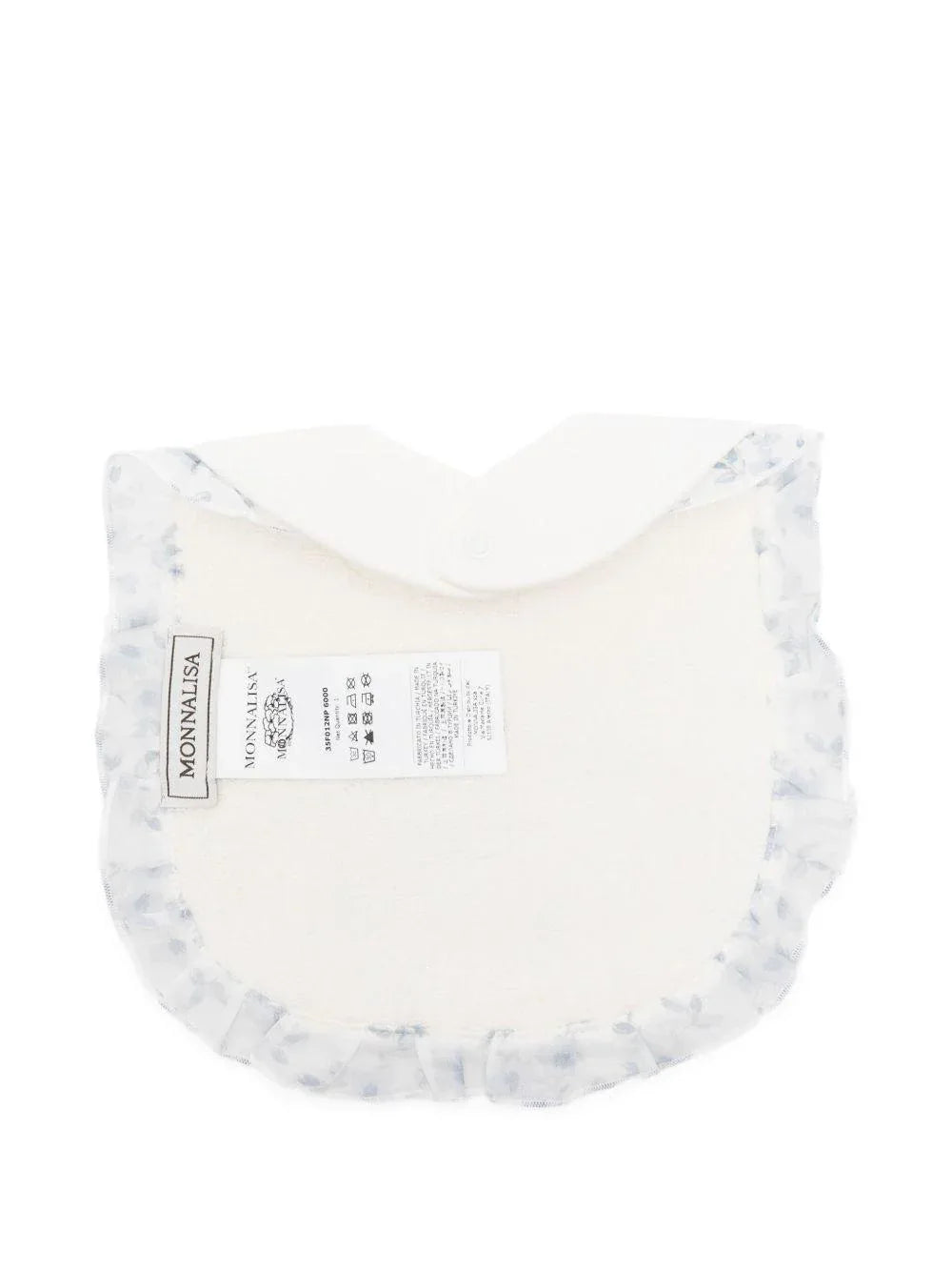 Bavaglino Neonato con Stampa Orsetto e Ruches - Preludio Moda