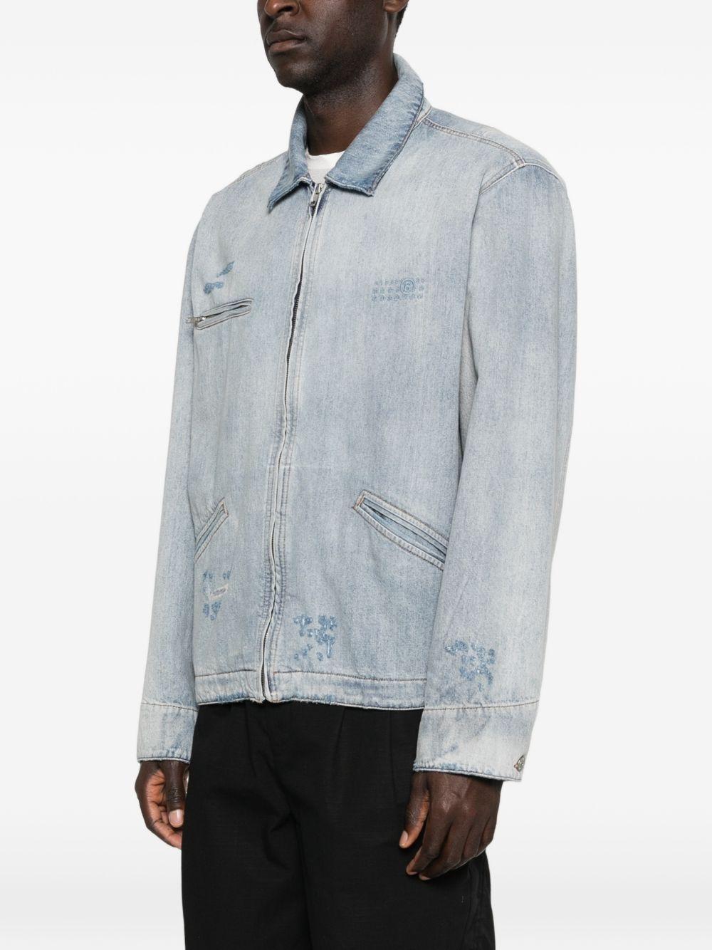 Giacca in cotone con zip SH0AM0082M30055 962 MM6 MAISON MARGIELA