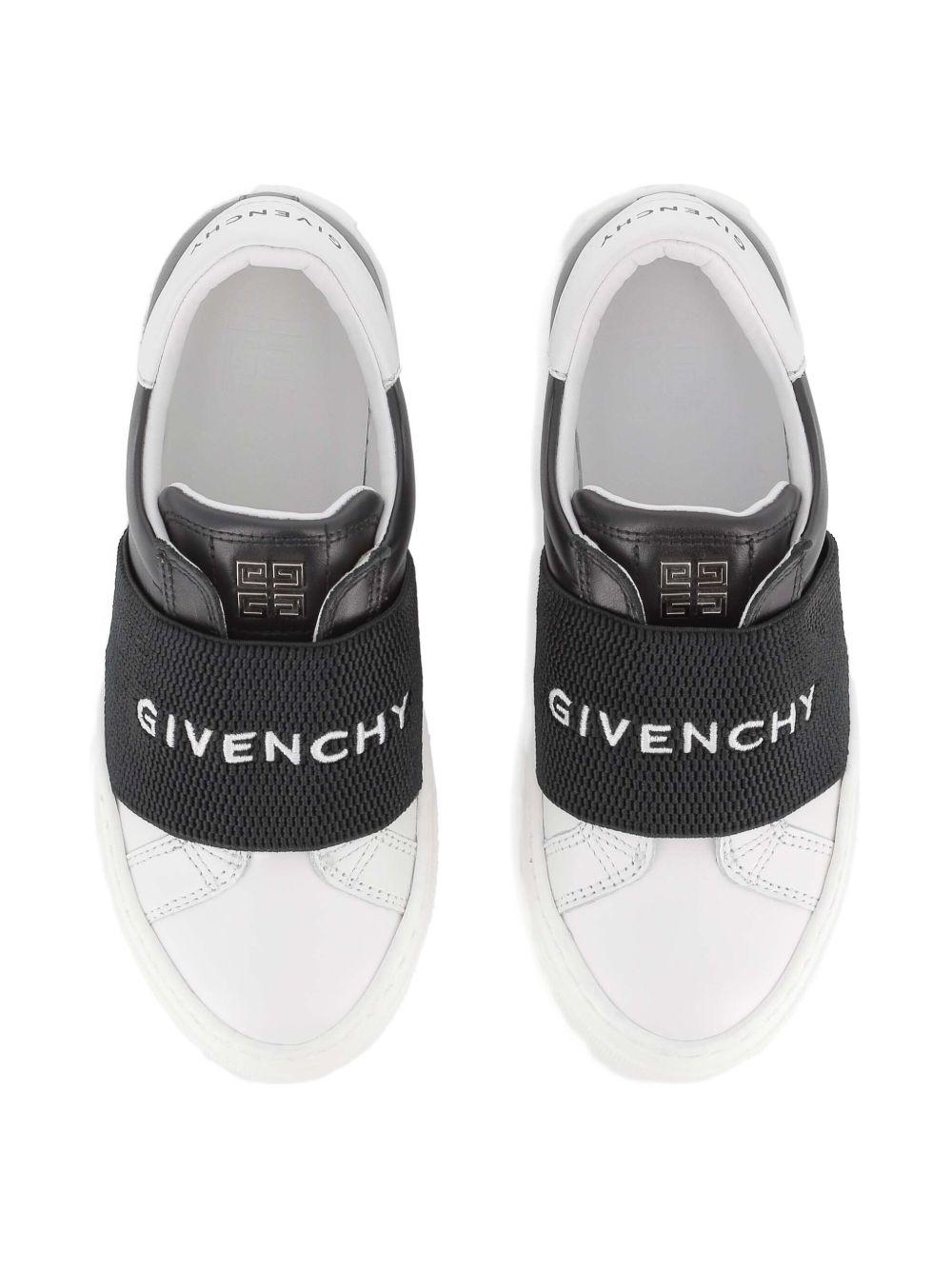 Sneakers Senza Lacci con Inserti a Contrasto H30910 09B GIVENCHY KIDS