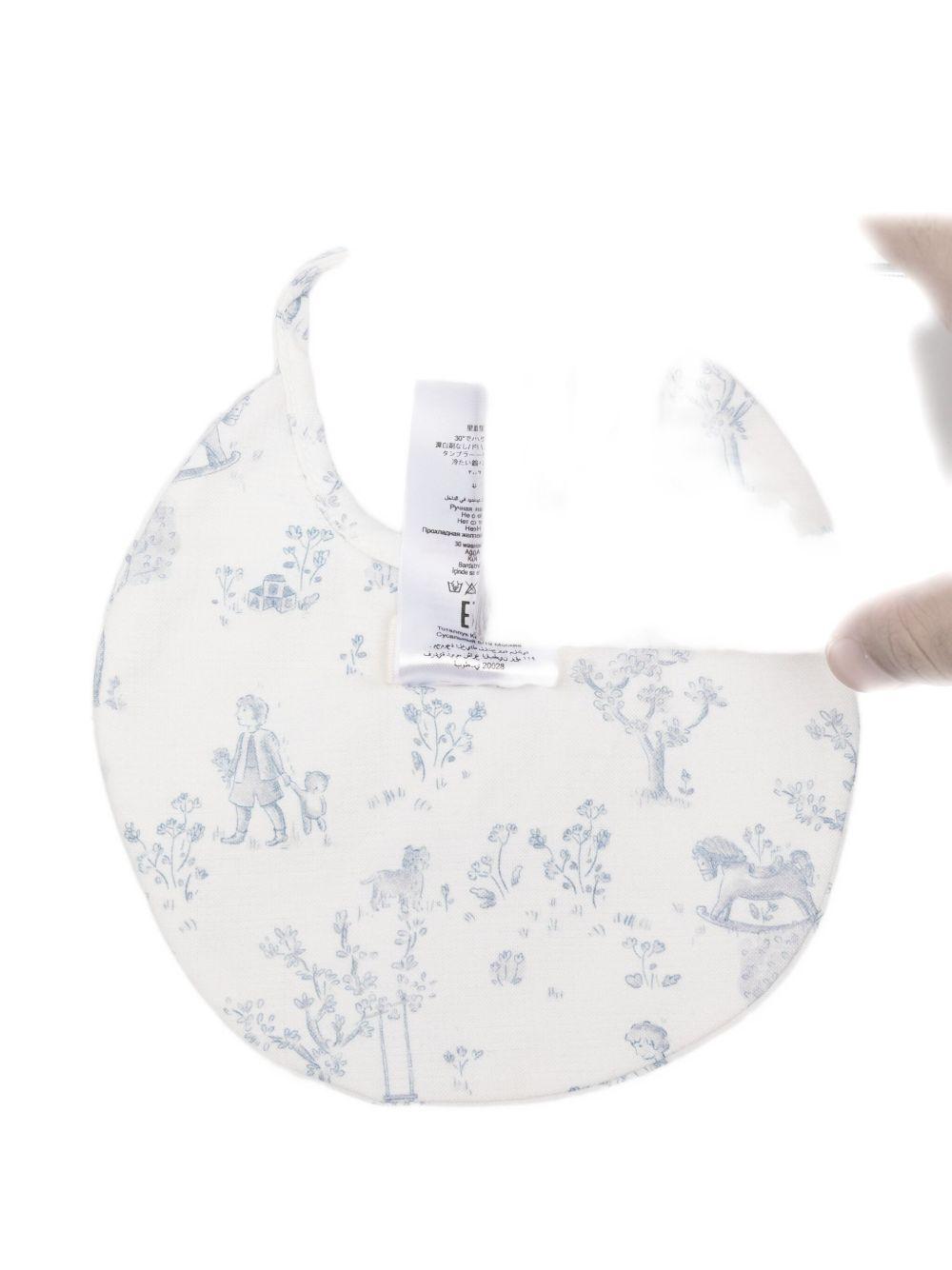 Bavaglino azzurro con stampa I25117A AZZURRO NANAN KIDS