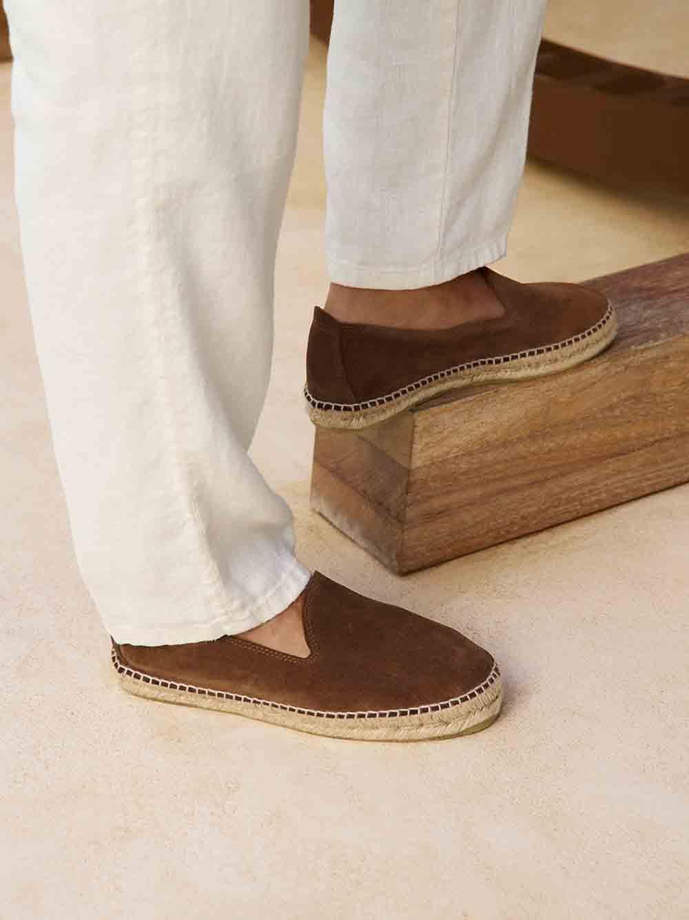 Espadrillas tangana suede tobacco Q72C0 TOBACCO MANEBI