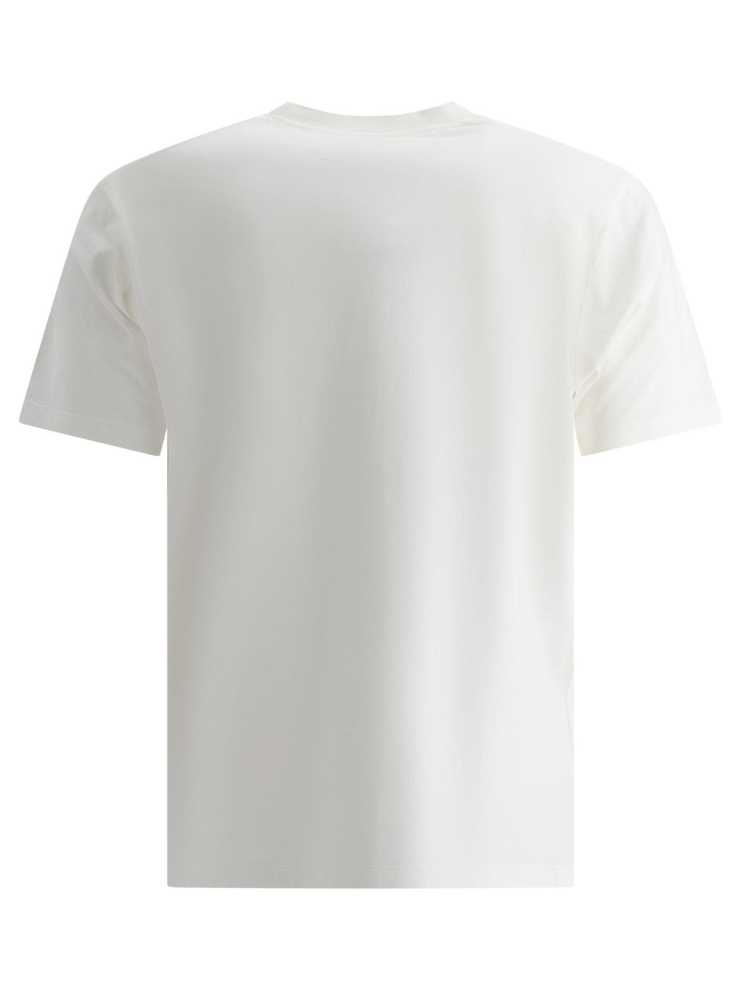 T-shirt bianca logo cubo 3D 17CMTS166A006586W 103 CP COMPANY