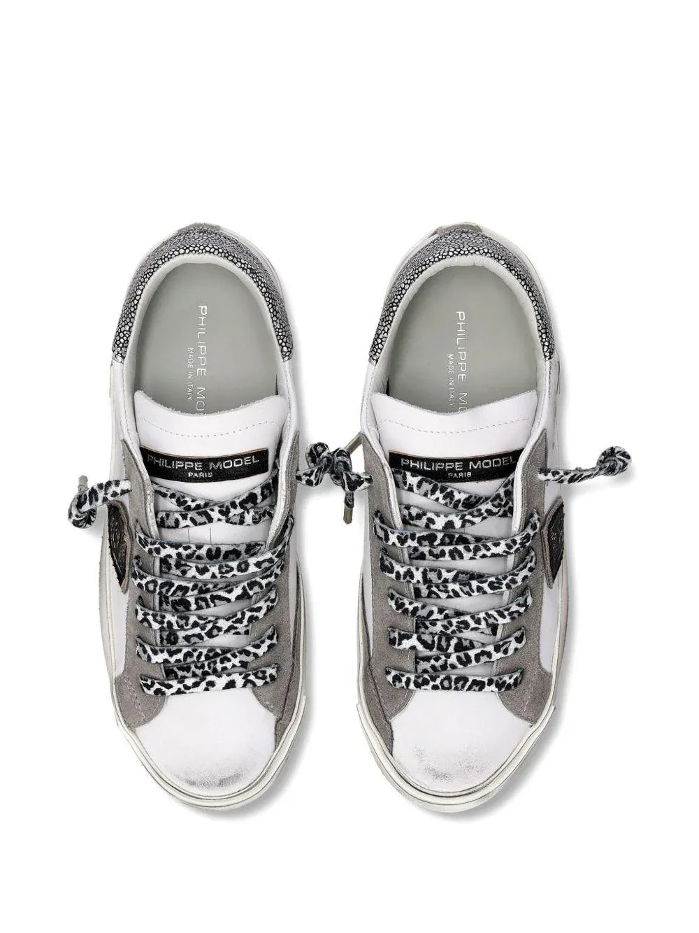 Sneakers Basse in Pelle con Punta Tonda - Preludio Moda