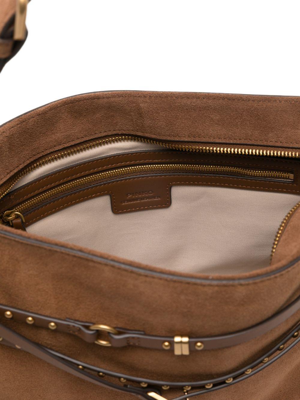 Zaino con borchie e tracolla 105903A0F6 L17Q PINKO