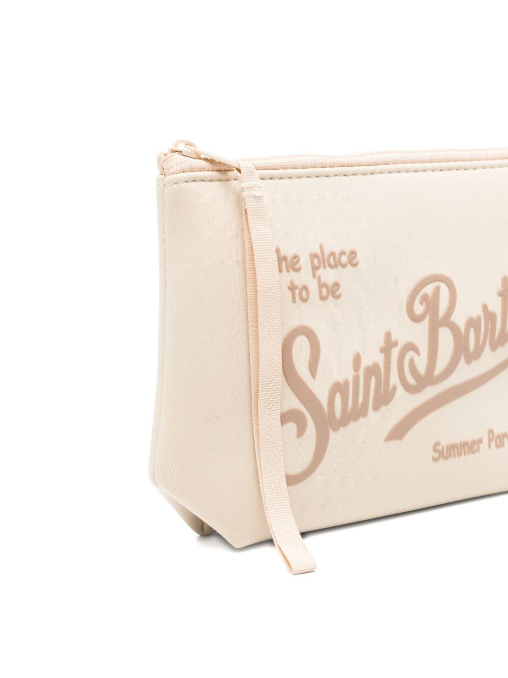 Pochette con zip e stampa lettering ALIN001 08507L MC2 SAINT BARTH