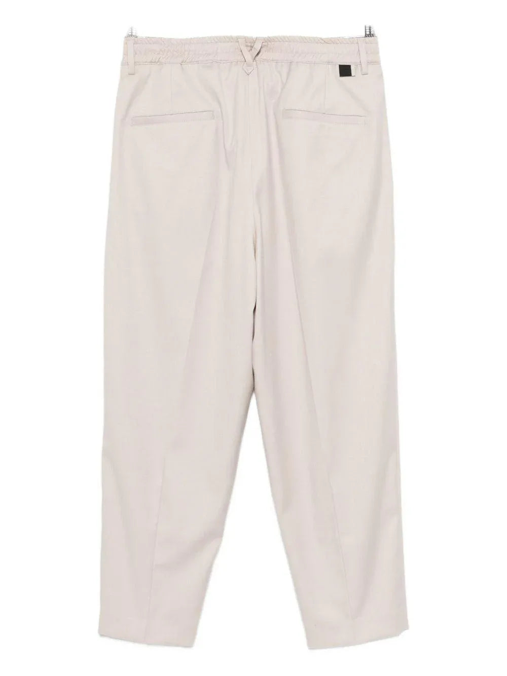 Pantaloni beige dritti con pieghe - Preludio Moda