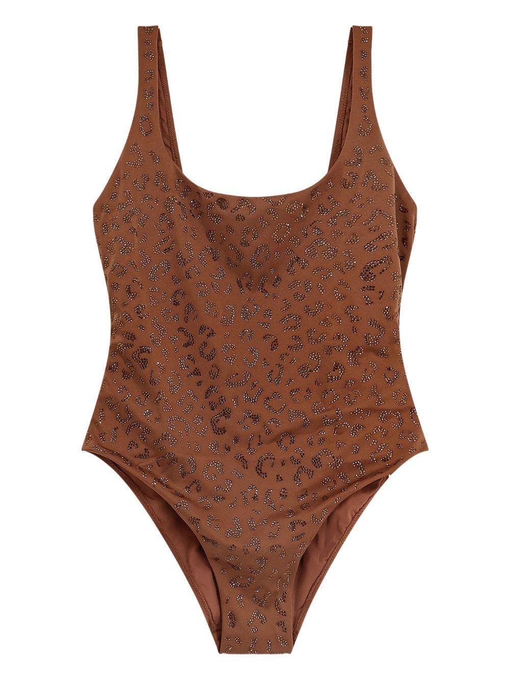 Lora costume intero con decorazione in strass leo - Preludio Moda