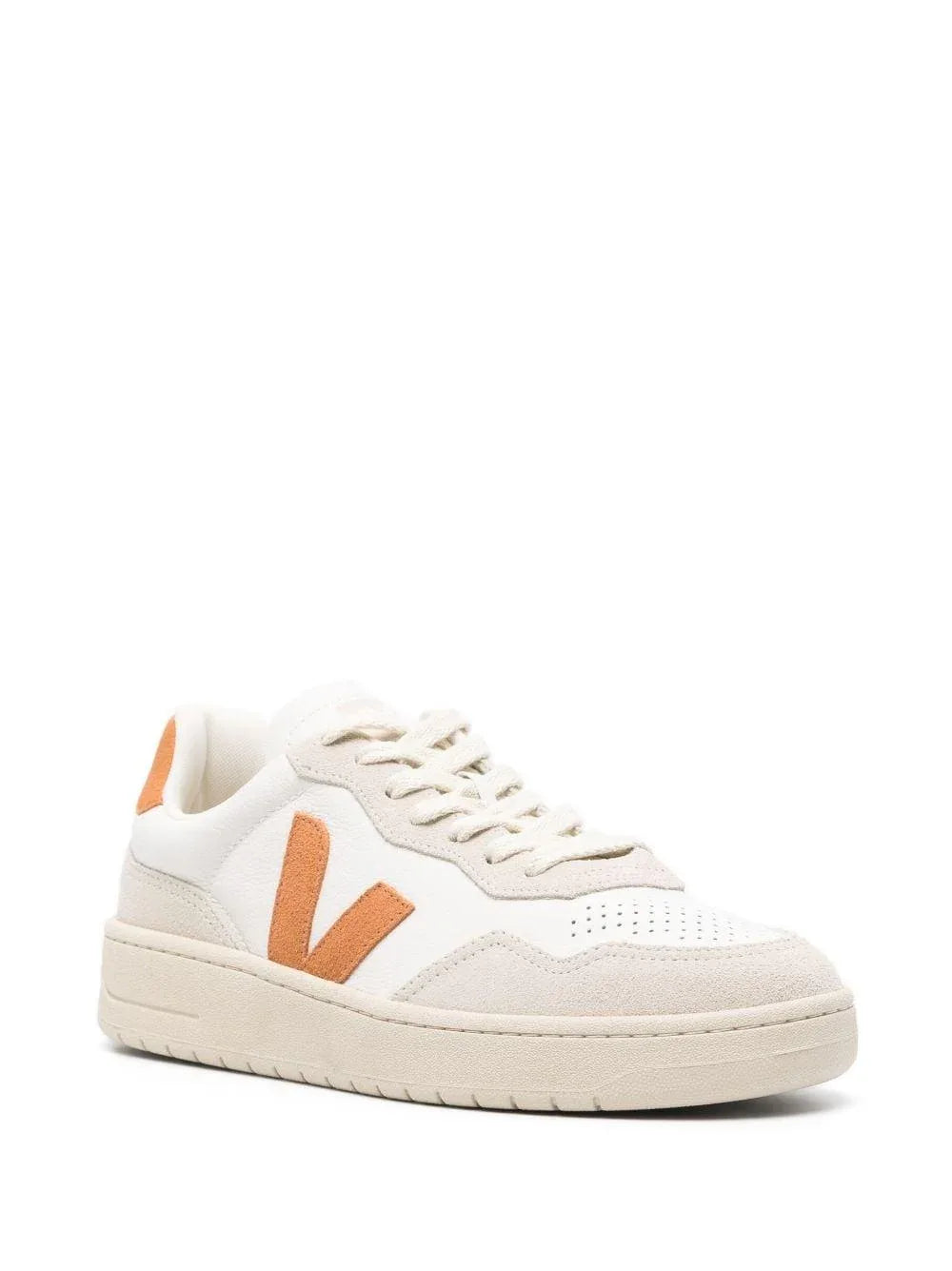 Sneakers v-90 bianche/marrone - Preludio Moda