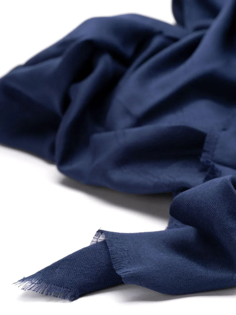 Pashmina grande con rombi e logo jacquared blu - Preludio Moda