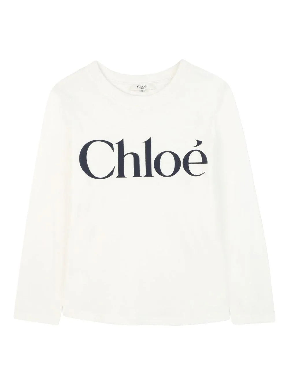 T-shirt a Maniche Lunghe con Logo a Contrasto - Preludio Moda