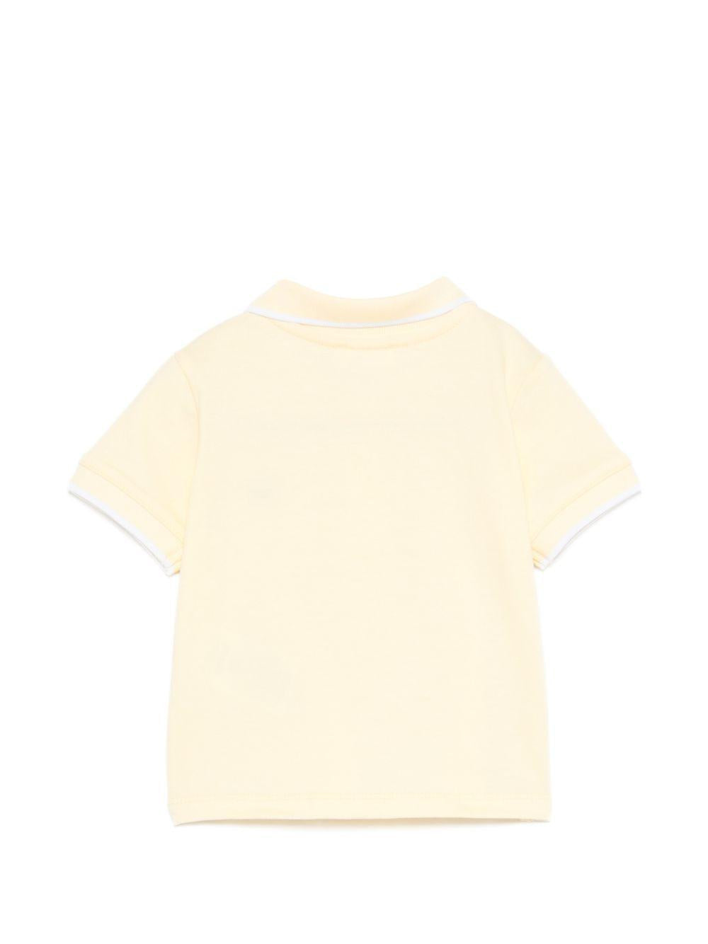Polo in cotone con ricamo E26175 GIALLO NANAN KIDS