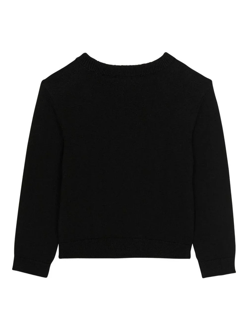 Maglione Girocollo Nero con Logo - Preludio Moda