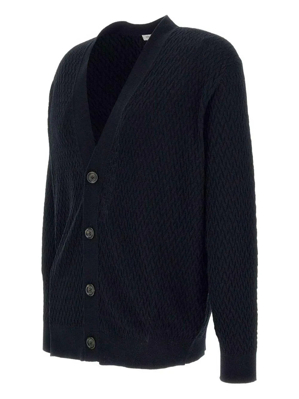Cardigan nero strutturato - Preludio Moda