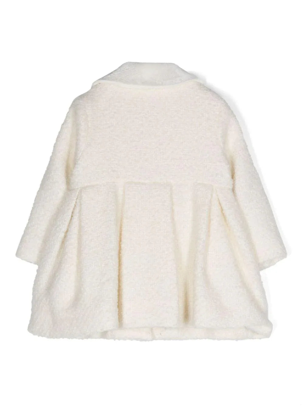 Cappotto bianco effetto bouclè - Preludio Moda