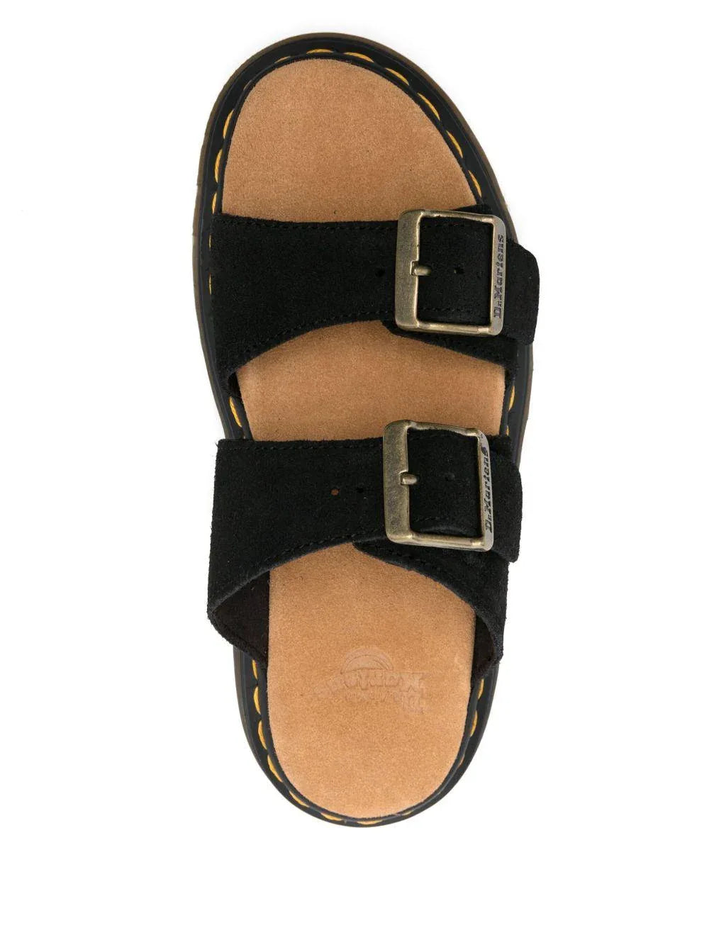 Sandalo Joseph doppia fascia nero suede - Preludio Moda