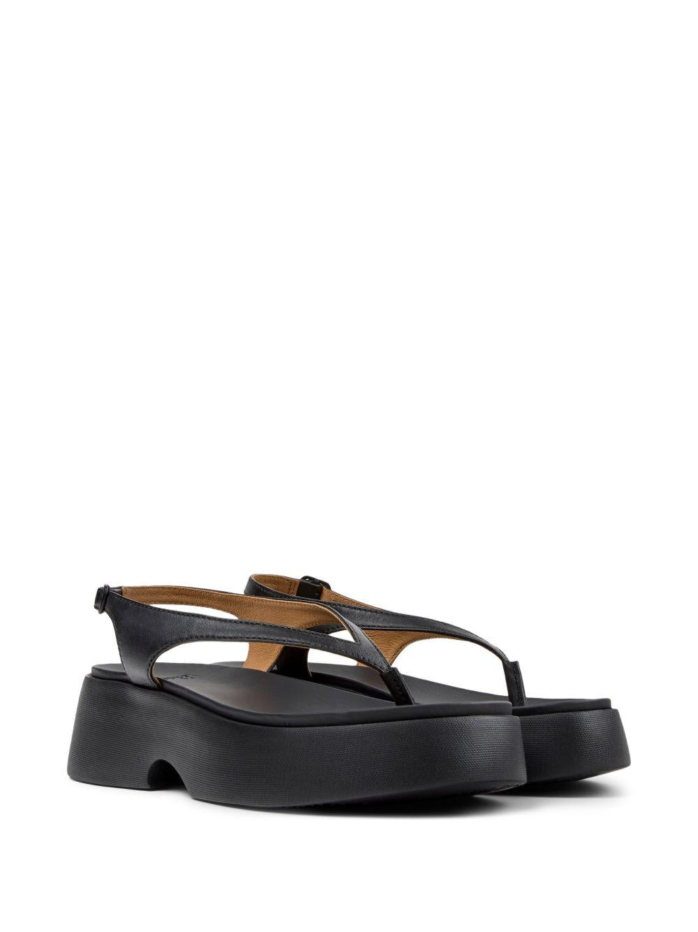 Sandali platform in pelle con cinturino alla caviglia K201859 001 CAMPER