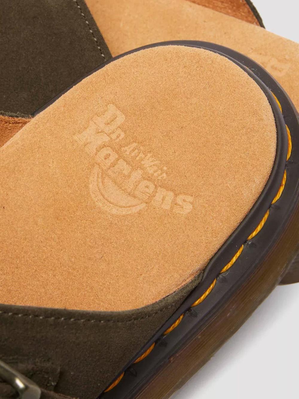 Sandalo joseph doppia fascia verde oliva 41083 300 DR.MARTENS