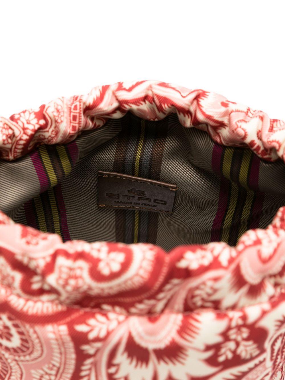 Borsa Secchiello Rossa con Stampa Paisley GX0B08N0369 416RS ETRO KIDS