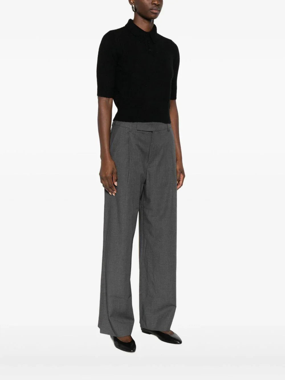 Polo a maglia nera - Preludio Moda