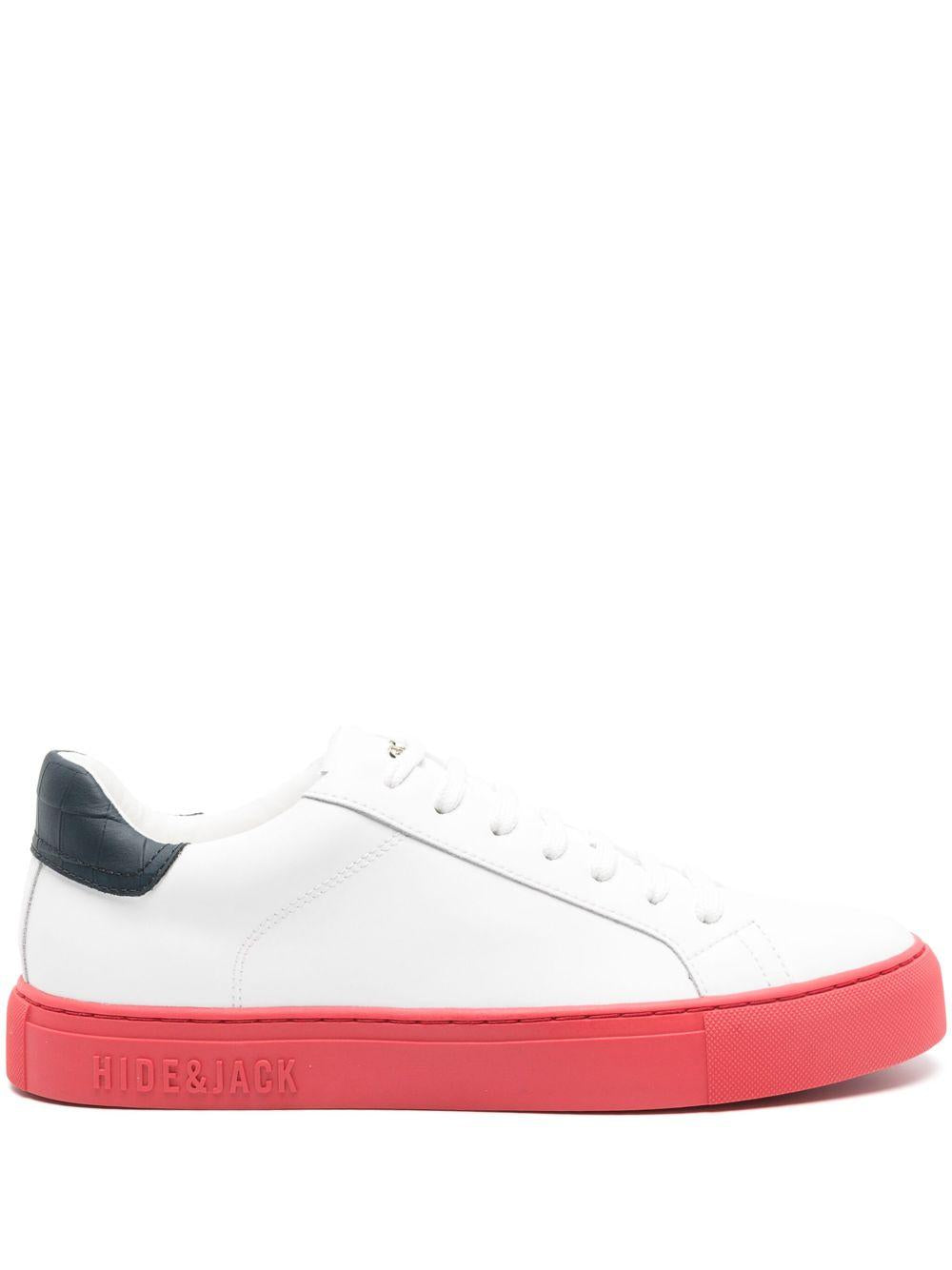 Sneakers Essencial sky bianche/rosse