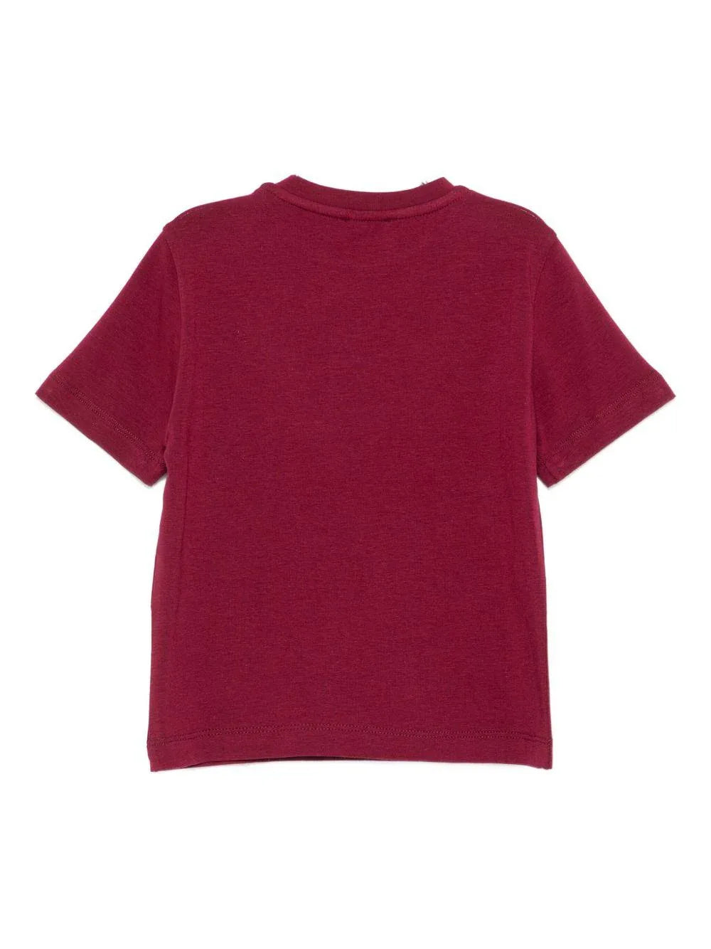 T-shirt rosso ciliegia con logo - Preludio Moda