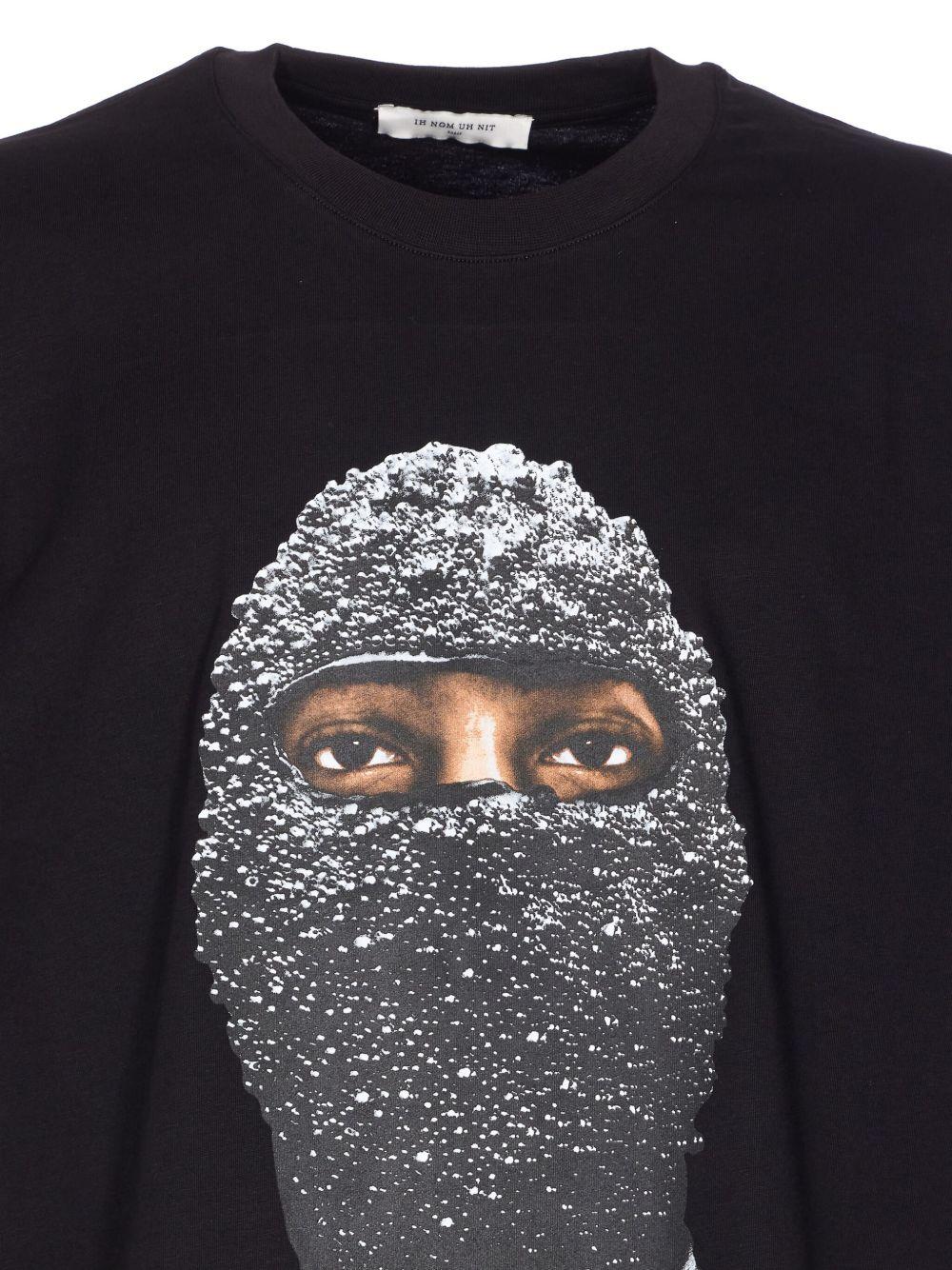 T-shirt Nera con Stampa Grafica NUW25265 009 IH NOM UH NIT