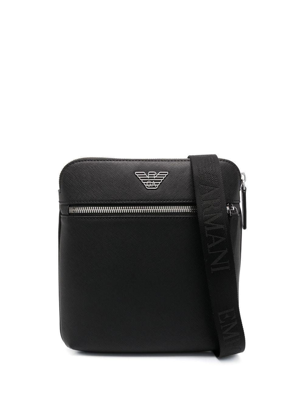 Borsello in pelle sintetica con logo e chiusura a zip Y4M185Y138E 81072 EMPORIO ARMANI