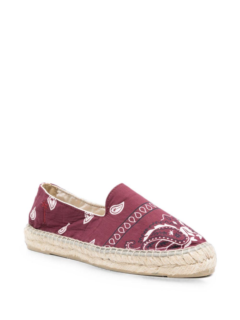 flat espadrillas X12N0 BURGUNDY MANEBI