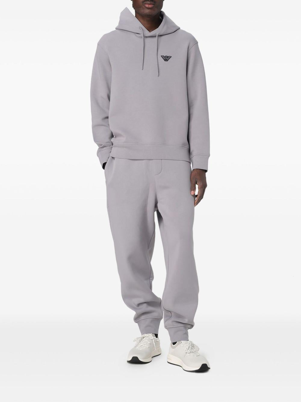Felpa Grigia con Cappuccio e Logo 6D1M941JHSZ 0662 EMPORIO ARMANI