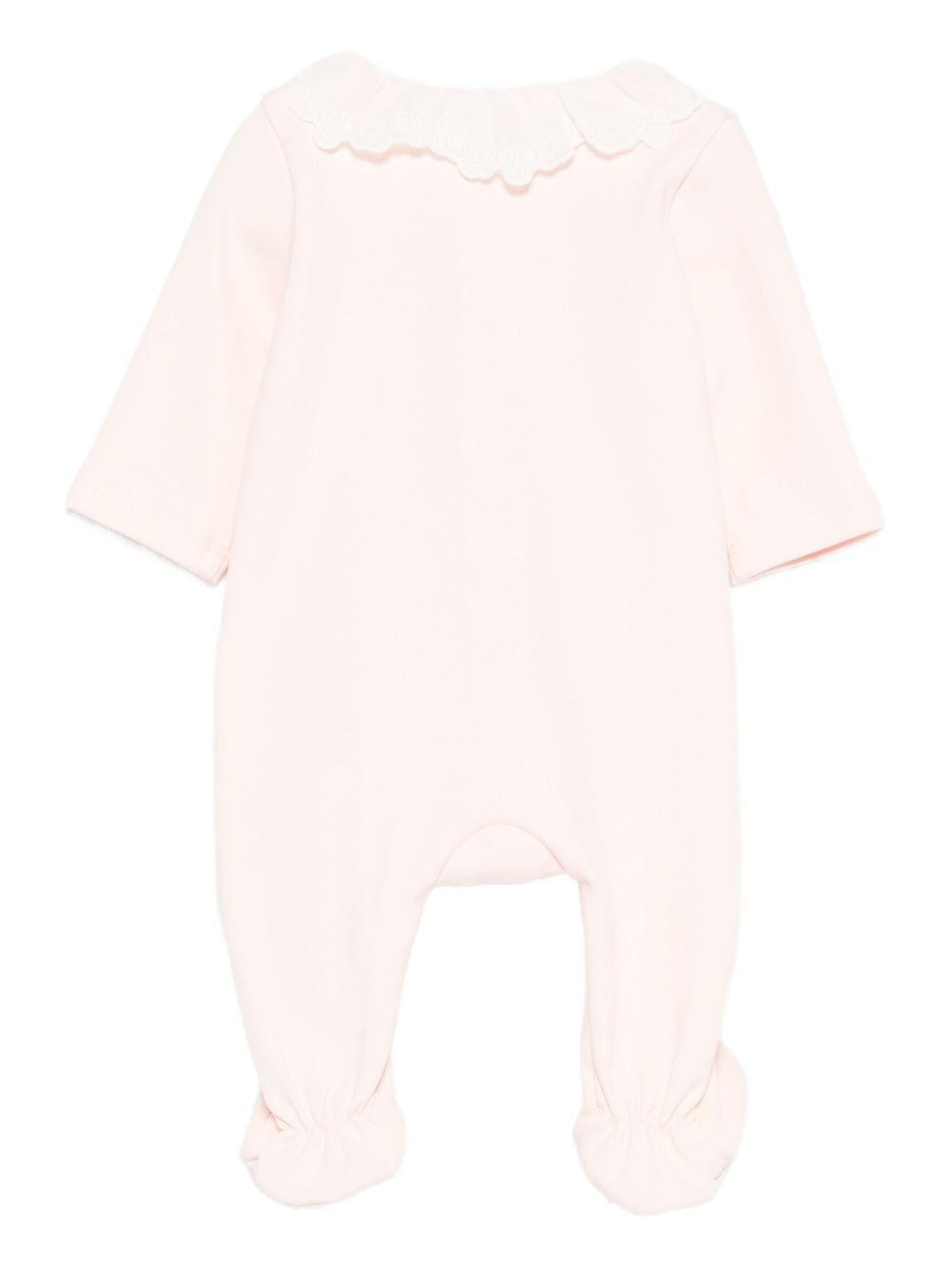 Set Neonato con Stampa e Colletto a Smerlo C20773 45Q CHLOE KIDS