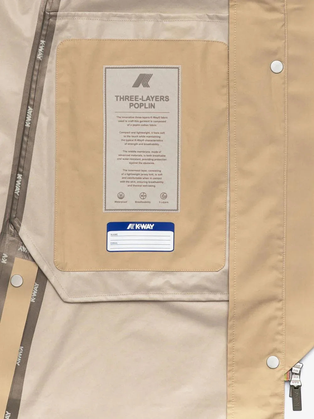 Trench jesy 3l poplin beige rope - Preludio Moda