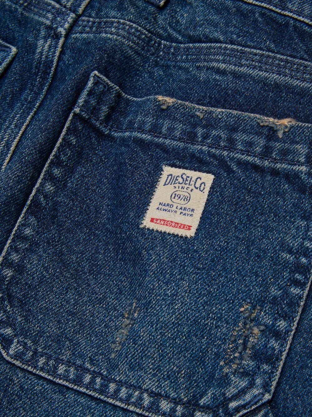 Jeans D-Agjx-J in Cotone con Cinque Tasche - Preludio Moda