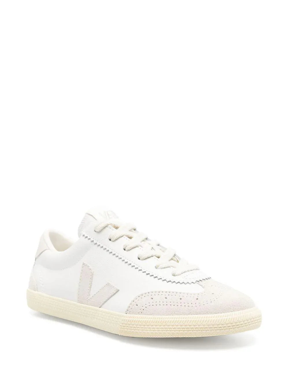 Sneakers Bianche in Pelle con Inserti Scamosciati - Preludio Moda