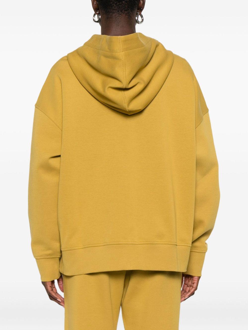 Felpa senape con cappuccio e zip 2529916021600 009 MAX MARA 'S