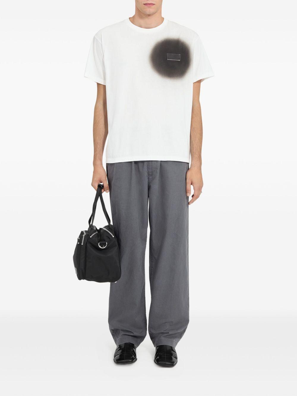 T-shirt in cotone girocollo SH0GC0067M20048 101 MM6 MAISON MARGIELA