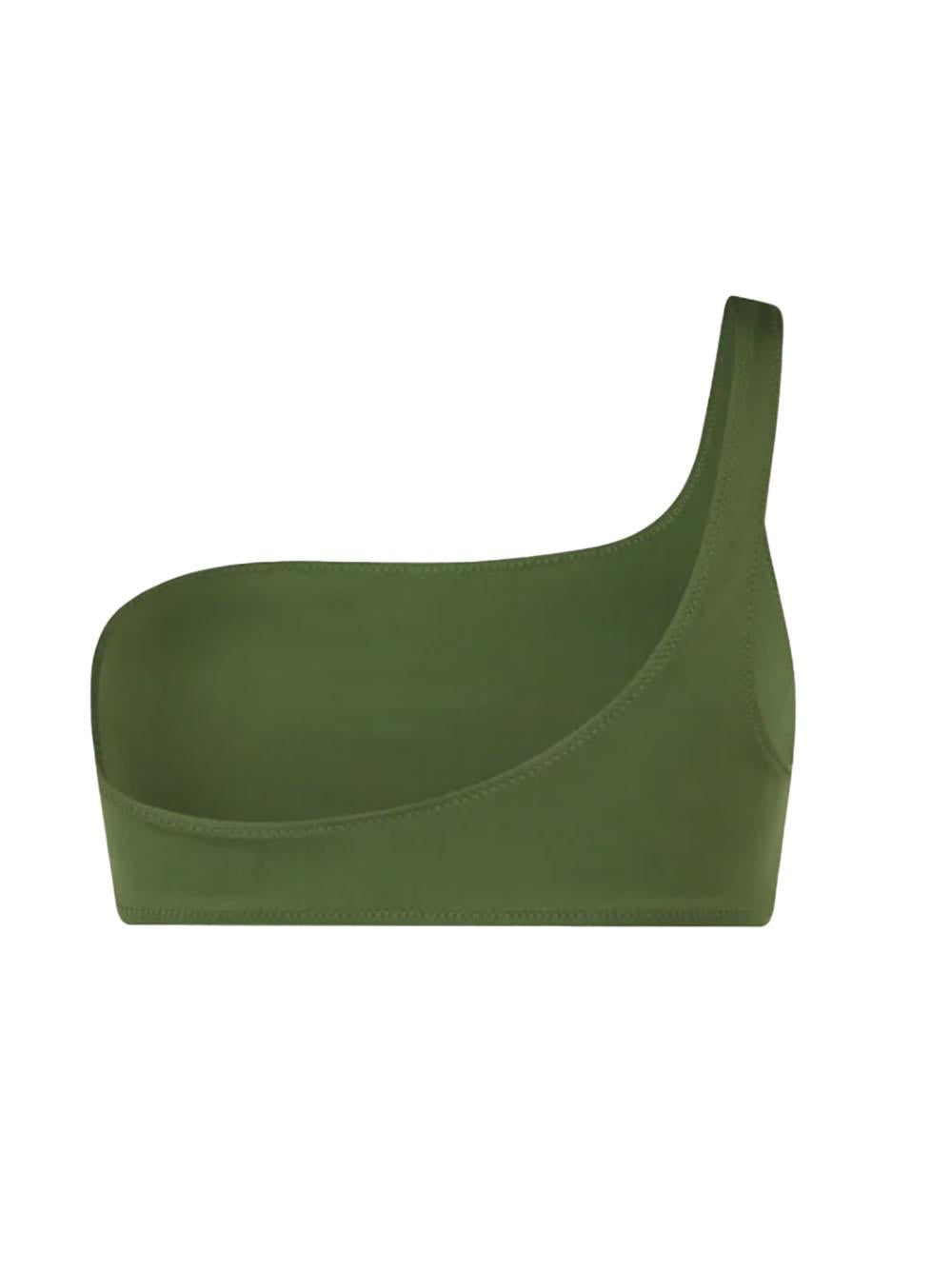 Bikini a bralette monospalla verde militare Celestine Noelle CELE001NOE0001 00019H MC2 SAINT BARTH
