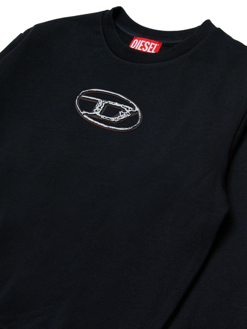Felpa con Ricamo Oval D J02486KYAQK K900 DIESEL KIDS